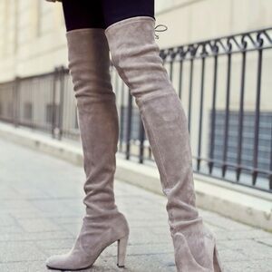 Stuart Weitzman Highland Over-the-Knee Suede Boots